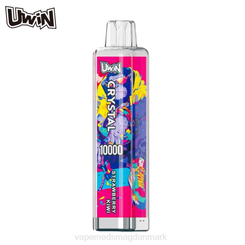 Vape Med Smag - UWIN CRYSTAL 10000 engangs vape 2H4L376 jordbær kiwi