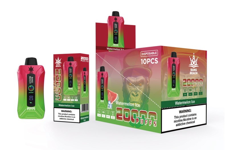 Vape Uden Nikotin - Bang Beach 20000 pust smart screen vape vandmelon is Z82JX7