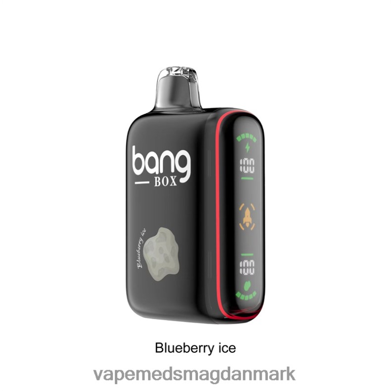 Vape Uden Nikotin - Bang Box 9000-18000 pust intelligent power display blåbæris Z82JX32