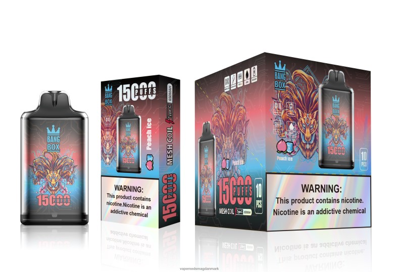 Vape Uden Nikotin - Bang Box s1-15000 pust fersken is Z82JX102