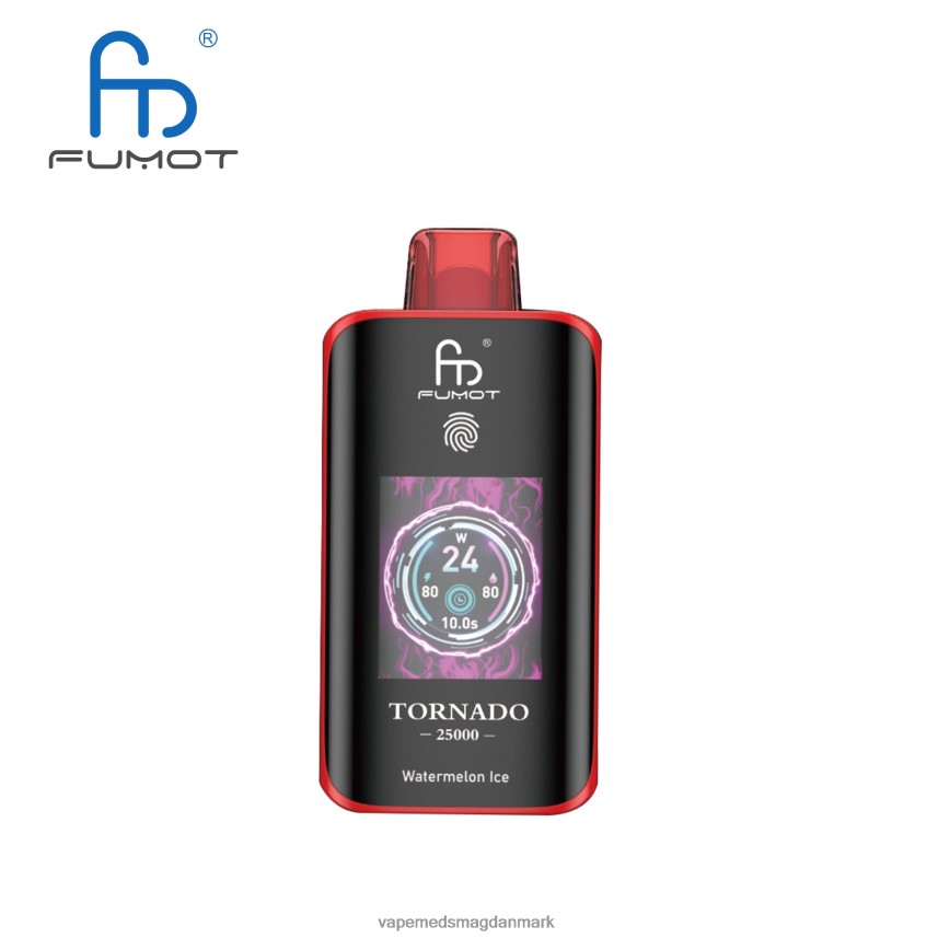 Vape Uden Nikotin - Fumot Tornado 25000 engangs vape vandmelon is J60R2V12