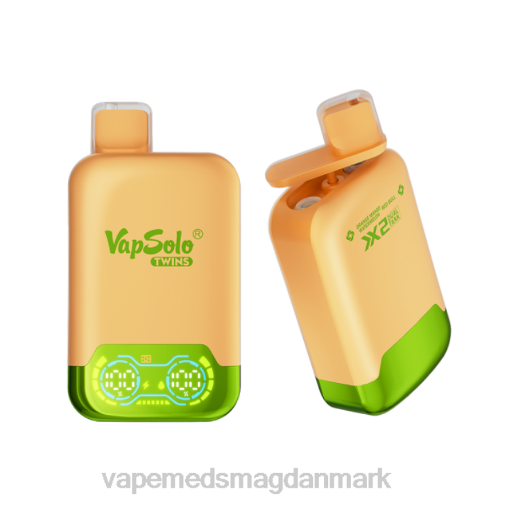 Vape Uden Nikotin - Vapsolo TWINS engangs vape orange mango vandmelon & red bull 46TD142