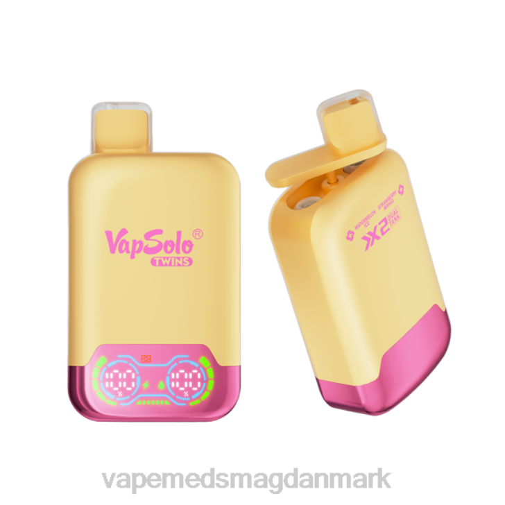 Vape Uden Nikotin - Vapsolo TWINS engangs vape vandmelon is & jordbær mango 46TD147