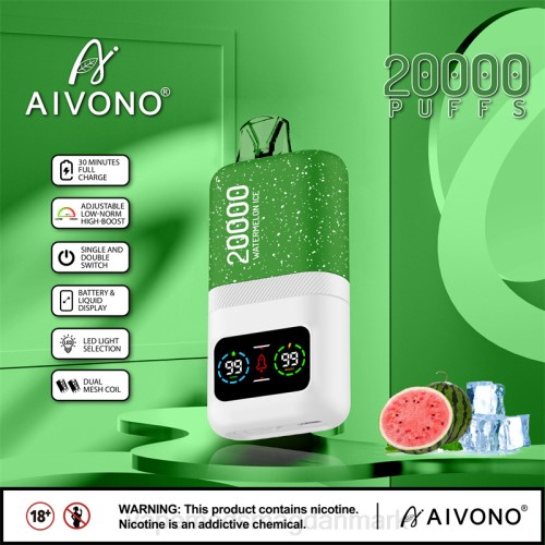 Vape Væske - Aivono AIM magic 20.000 2H4L75 vandmelon is