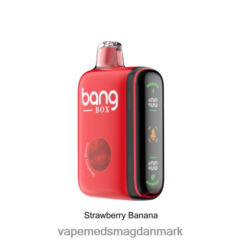 Vape Væske - Bang Box 9000-18000 pust intelligent power display jordbær banan Z82JX25