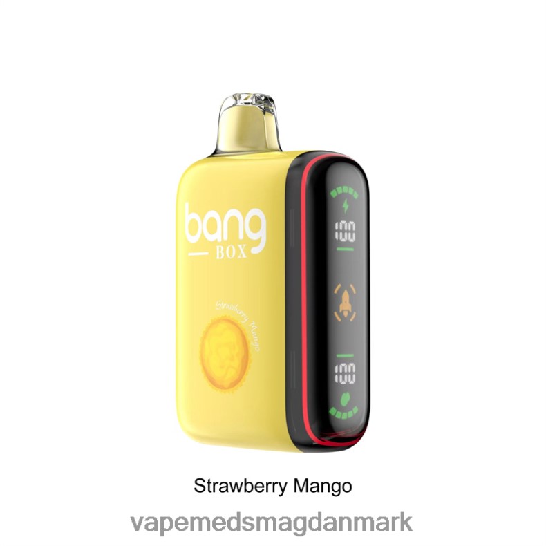 Vape Væske - Bang Box 9000-18000 pust intelligent power display jordbær mango Z82JX35