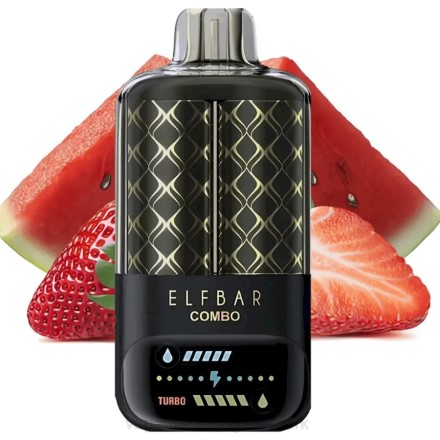 Vape Væske - Elf Bar Combo 25.000 vandmelon og jordbær B4PH10