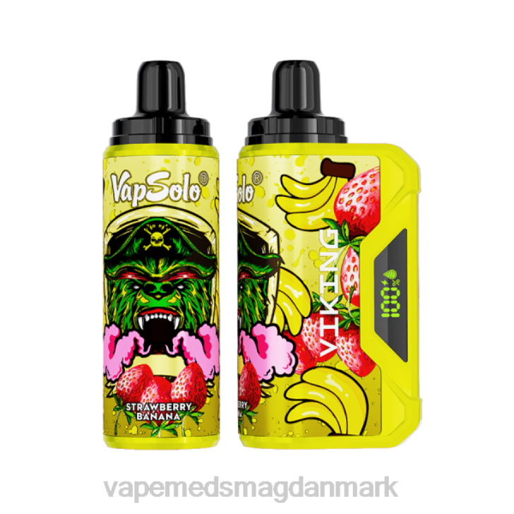 Vape Væske - Vapsolo VIKING engangs vape jordbær banan 46TD155