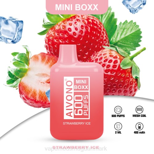 Vape Med Smag - Aivono AIM MINI BOXX 600 2H4L236 jordbæris
