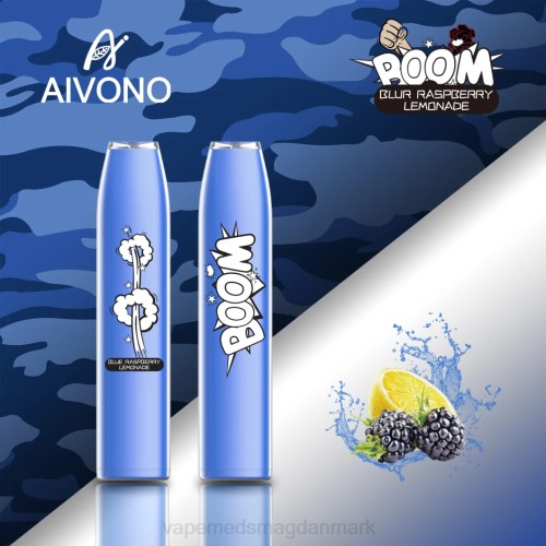 Vape Væske - Aivono AIM BOOM 600 2H4L355 blå hindbær limonade