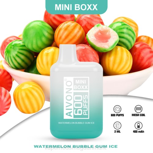 Vape Væske - Aivono AIM MINI BOXX 600 2H4L235 vandmelon tyggegummi is