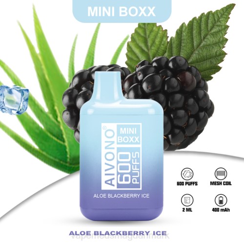 Vape Væske - Aivono AIM MINI BOXX 600 2H4L240 aloe nuværende is