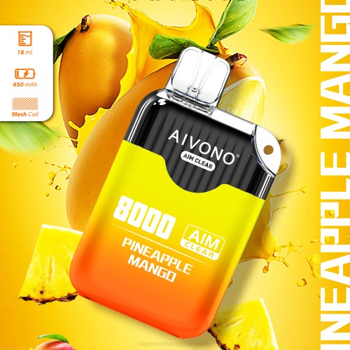 Disposable Vape Danmark - Aivono AIM CLEAR 8000 2H4L209 ananas mango