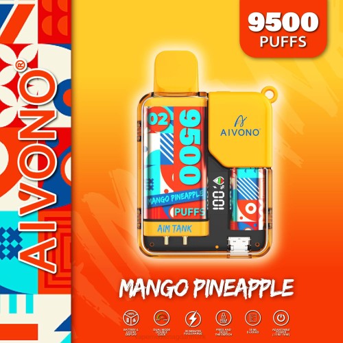 Disposable Vape Danmark - Aivono AIM TANK 9500 2H4L34 mango ananas