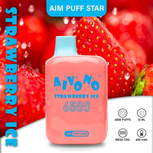 Vape Juice - Aivono AIM PUFF STAR 6500 2H4L288 jordbæris