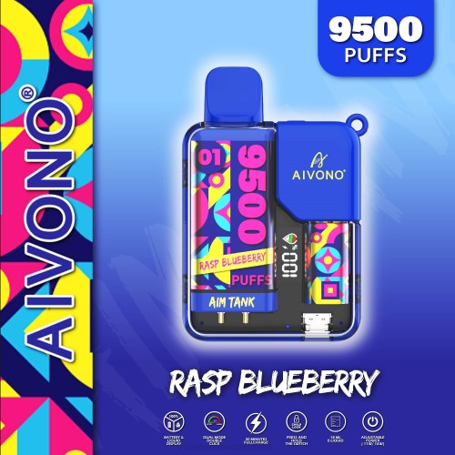 Vape Juice - Aivono AIM TANK 9500 2H4L33 hindbær blåbær