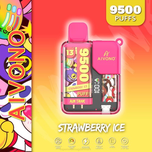 Vape Juice - Aivono AIM TANK 9500 2H4L38 jordbæris