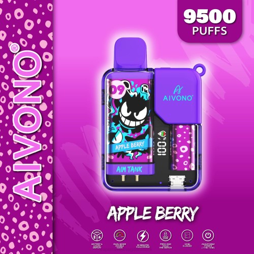 Vape Juice - Aivono AIM TANK 9500 2H4L43 æblebær
