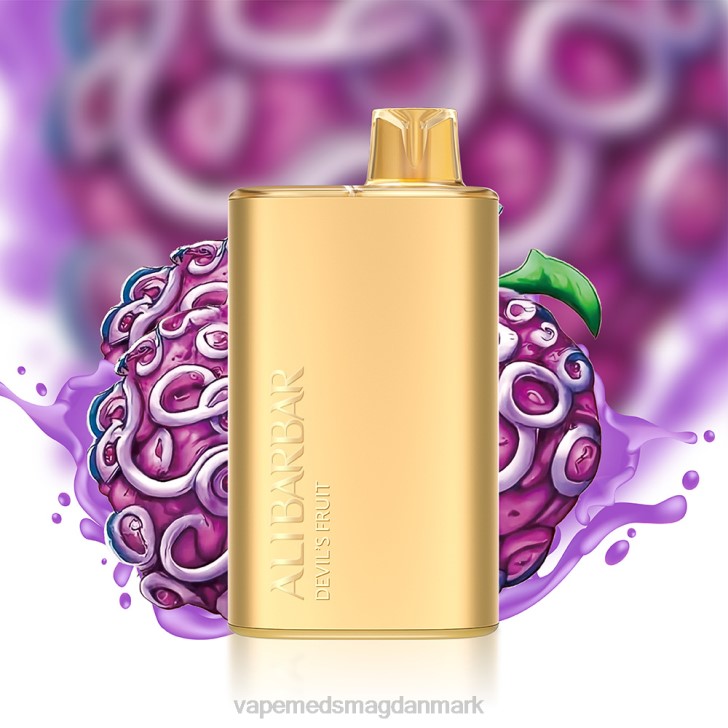 Vape Uden Nikotin - Alibarbar Rich 8000 engangsvape jordbær hubba bubba 46TD12