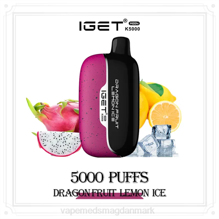 Vape Væske - IGET Moon k5000 JXZX20 dragefrugt citronis