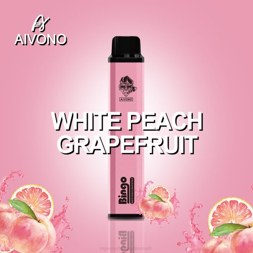 Disposable Vape Danmark - Aivono AIM BINGO 4000 2H4L134 hvid fersken grapefrugt