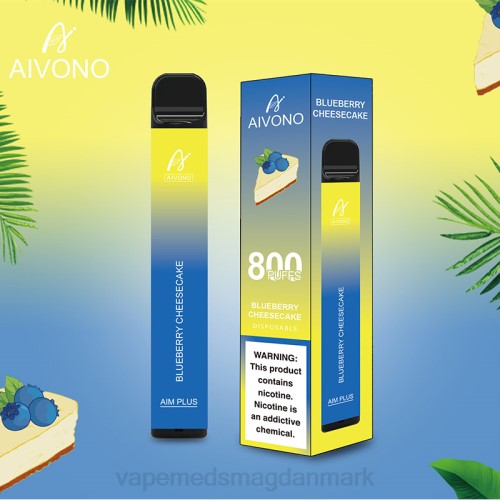 Disposable Vape Danmark - Aivono AIM PLUS 800 2H4L174 blåbær cheesecake