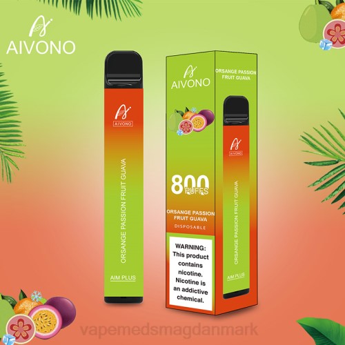 Disposable Vape Danmark - Aivono AIM PLUS 800 2H4L189 orange passionsfrugt guava