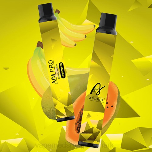 Disposable Vape Danmark - Aivono AIM PRO 1500 2H4L169 banan papaya