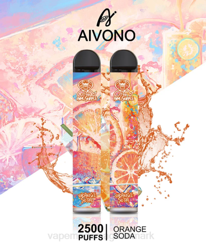 Disposable Vape Danmark - Aivono AIM SNAKE 2500 2H4L314 orange sodavand