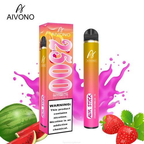 Disposable Vape Danmark - Aivono AIM STICK 2500 2H4L149 jordbær vandmelon
