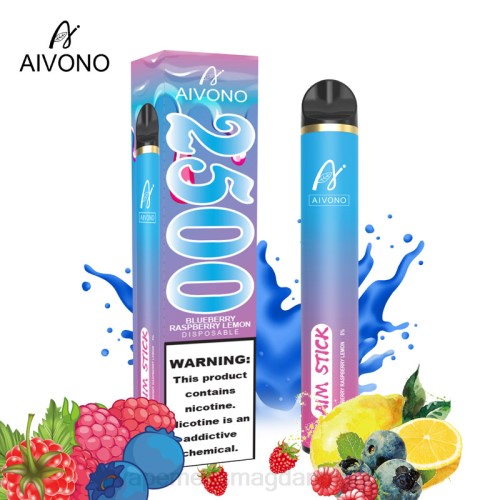 Disposable Vape Danmark - Aivono AIM STICK 2500 2H4L154 blåbær hindbær citron