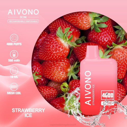 Vape Med Smag - Aivono AIM BOXX 4000 2H4L226 jordbæris