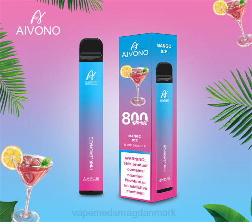 Vape Med Smag - Aivono AIM PLUS 800 2H4L191 lyserød limonade