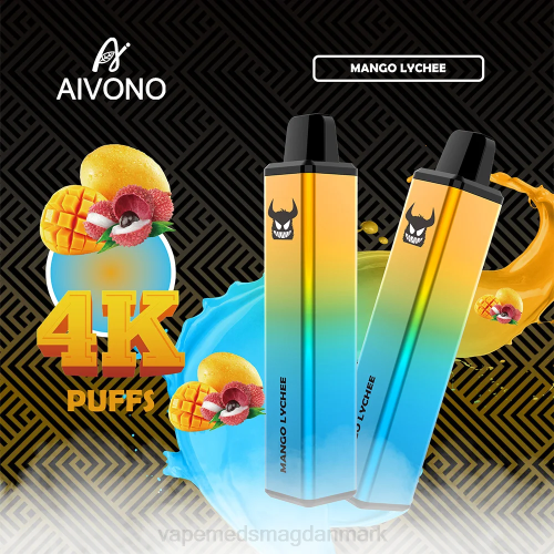 Vape Uden Nikotin - Aivono AIM FREAK 4000 2H4L262 mango litchi