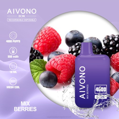 Vape Væske - Aivono AIM BOXX 4000 2H4L215 bland bær