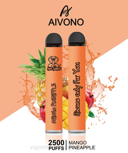 Vape Væske - Aivono AIM SNAKE 2500 2H4L310 mango ananas