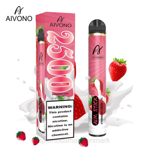 Vape Væske - Aivono AIM STICK 2500 2H4L155 jordbærcreme