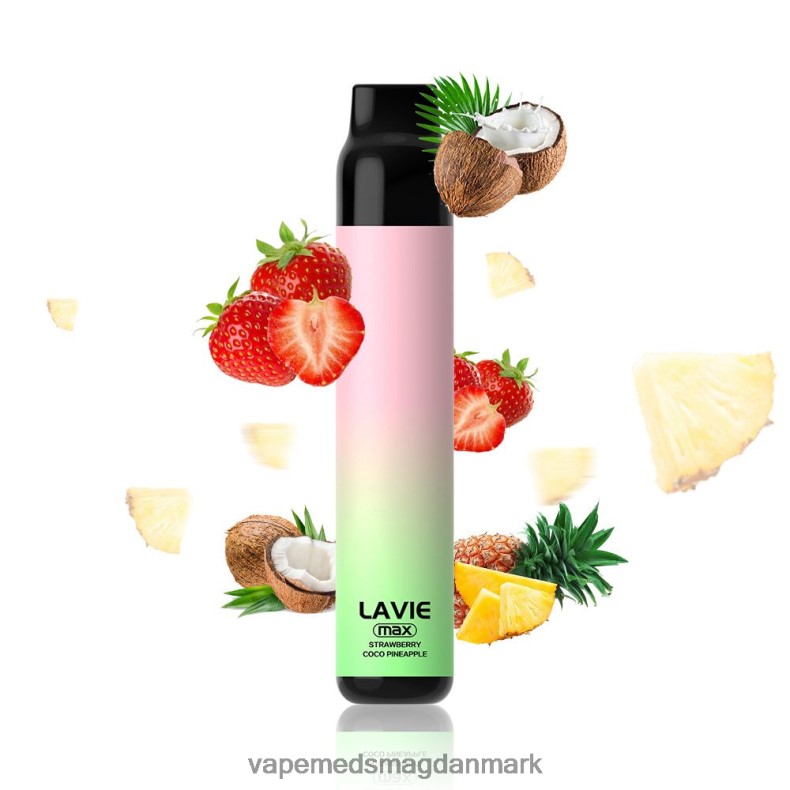 Vape Juice - LAVIE BAR 5000 sug - max jordbær coco æble J6TD6283