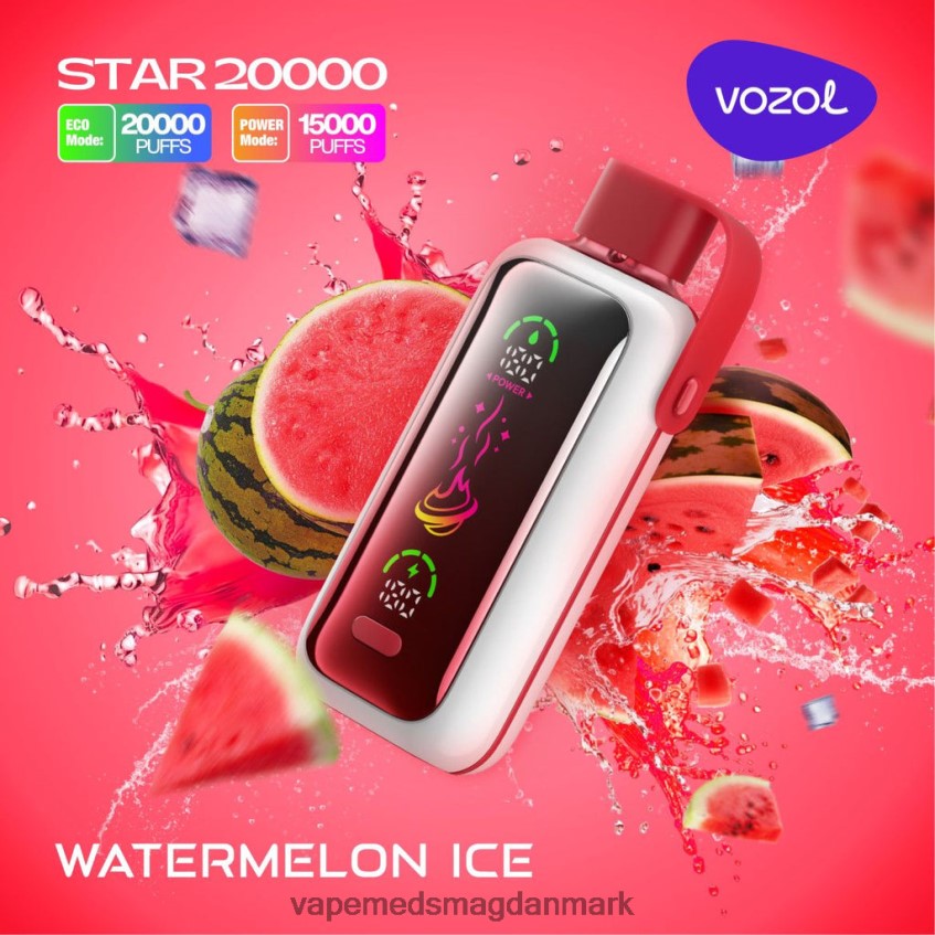 Vape Juice - VOZOL STAR 20.000 L88HVJ3 vandmelon is