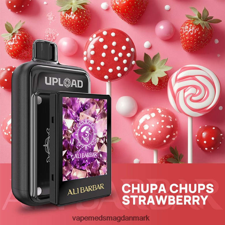 Vape Med Smag - Alibarbar upload chupa chups jordbær 28B866114