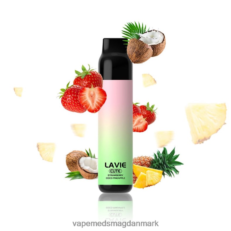 Vape Med Smag - LAVIE BAR 3000 pust jordbær coco æble J6TD6291