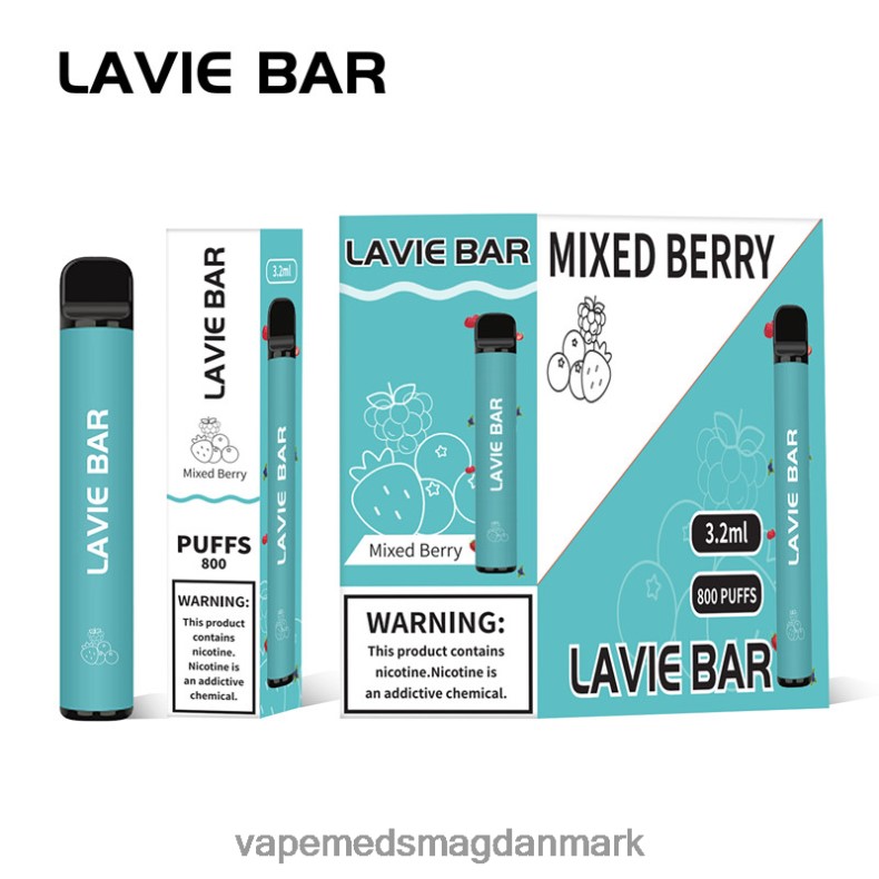 Vape Med Smag - LAVIE BAR 800 pust blandede bær J6TD6316
