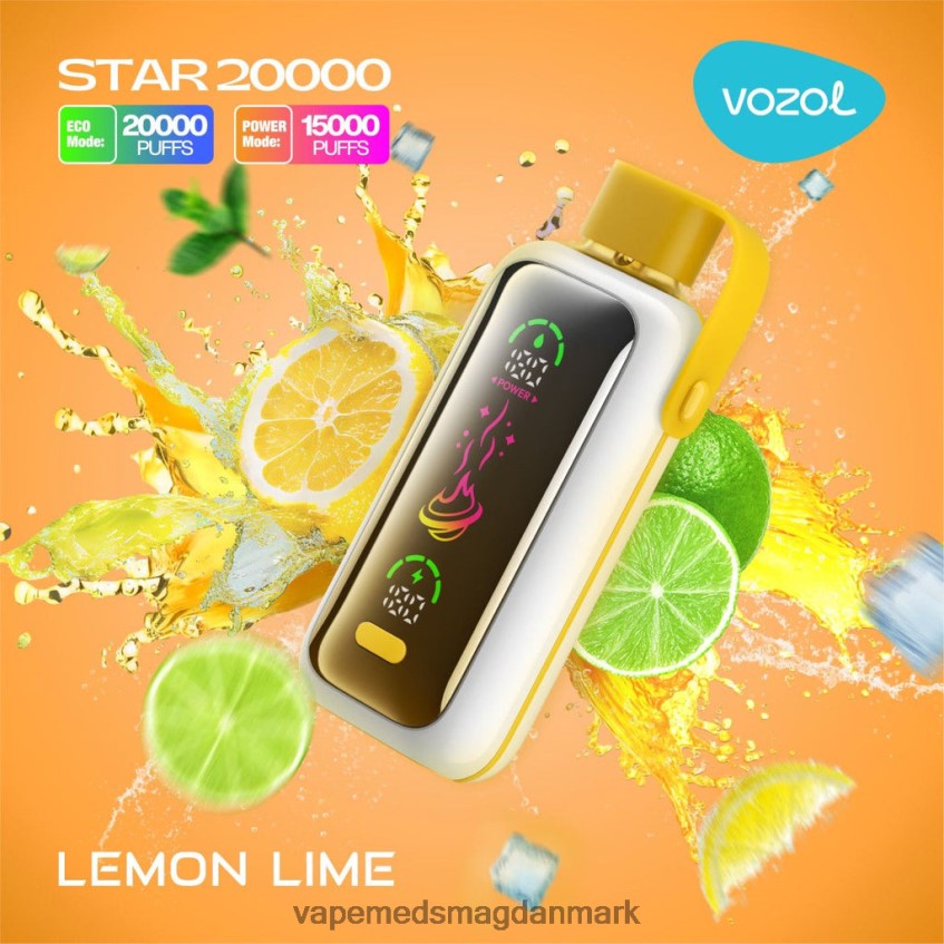 Vape Med Smag - VOZOL STAR 20.000 L88HVJ11 citron lime
