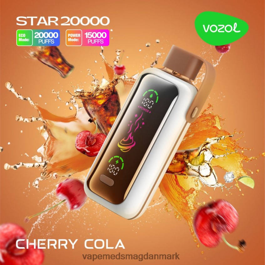 Vape Med Smag - VOZOL STAR 20.000 L88HVJ6 cherry cola