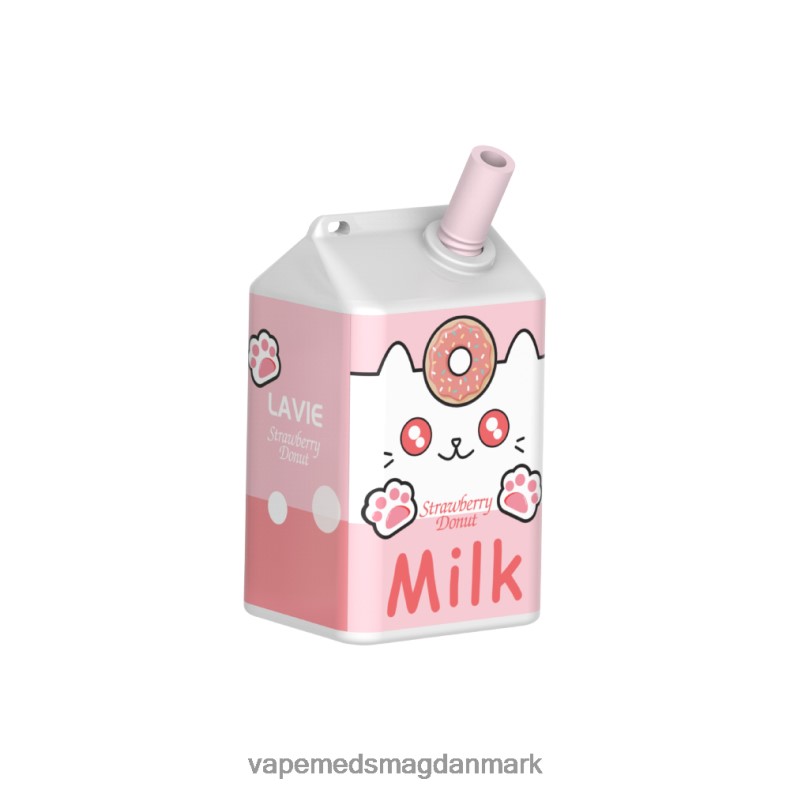 Vape Uden Nikotin - LAVIE MILK 7000 pust jordbær donut J6TD6177