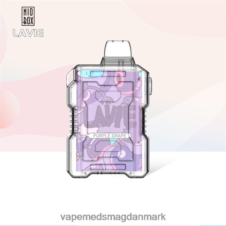 Vape Uden Nikotin - LAVIE NIO BOX 9000 pust lilla drue J6TD6192