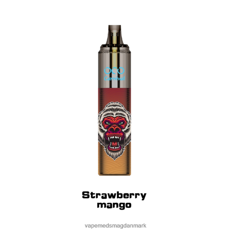 Vape Uden Nikotin - LAVIE OCO karneval 10000 pust jordbær mango J6TD6357