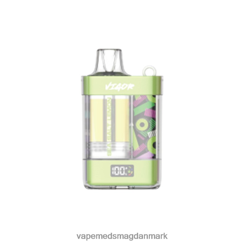 Vape Uden Nikotin - LAVIE VIGOR 15000 pust havsalt citron J6TD67