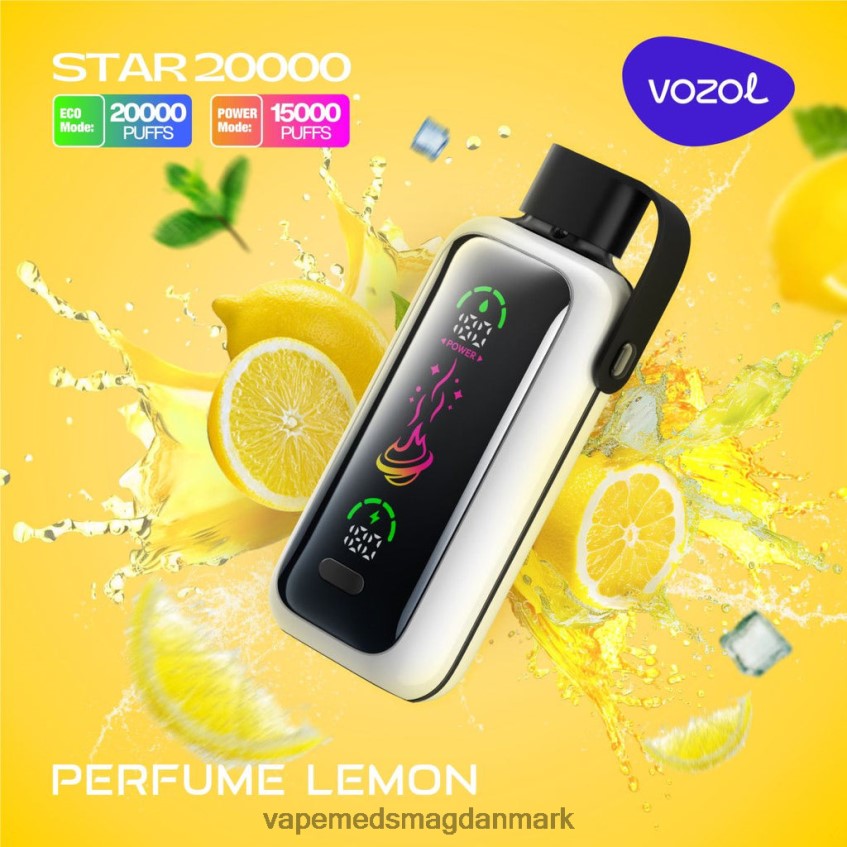 Vape Uden Nikotin - VOZOL STAR 20.000 L88HVJ17 parfume citron