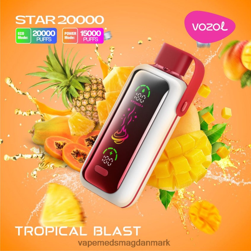 Vape Uden Nikotin - VOZOL STAR 20.000 L88HVJ2 tropisk eksplosion
